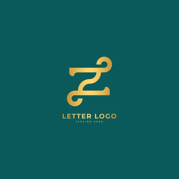 Letra Elegante Vector Logotipo Concepto Logo Minimalista — Archivo Imágenes Vectoriales