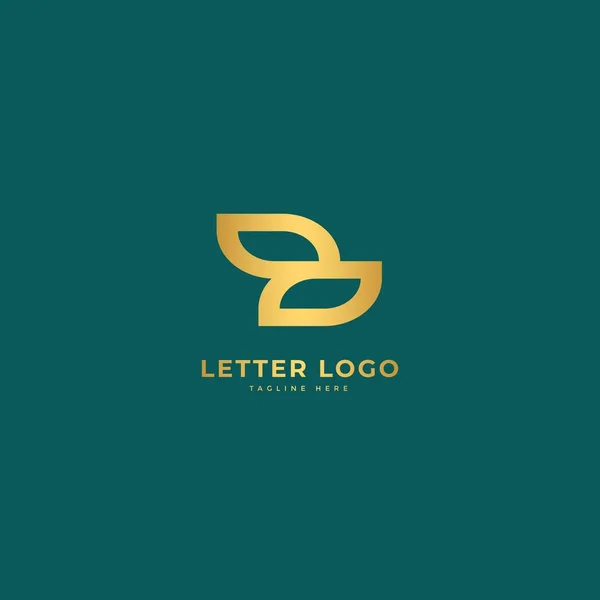Letra Elegante Vector Logotipo Concepto Logo Minimalista — Archivo Imágenes Vectoriales