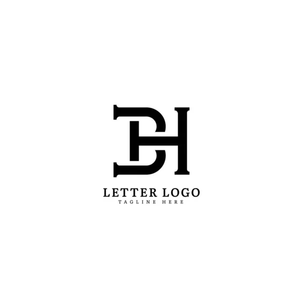 Lettera Iniziale Logo Nome Della Società Monogramma Design Azienda Logo — Vettoriale Stock