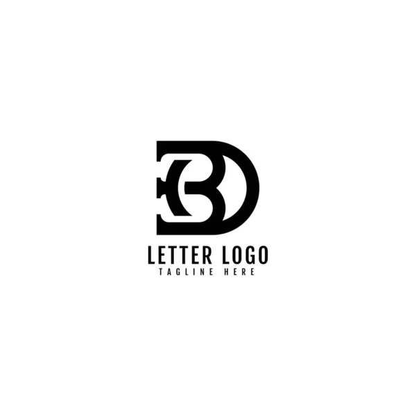 Carta Inicial Logotipo Nome Empresa Monograma Design Para Empresa Logotipo — Vetor de Stock