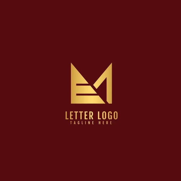 Carta Inicial Logotipo Nome Empresa Monograma Design Para Empresa Logotipo — Vetor de Stock