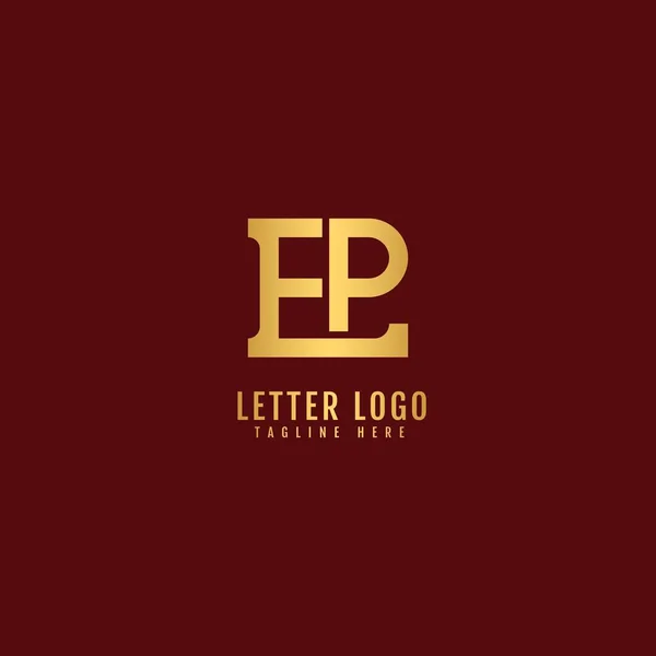 Letra Inicial Logotipo Nombre Empresa Monograma Diseño Para Empresa Logotipo — Vector de stock