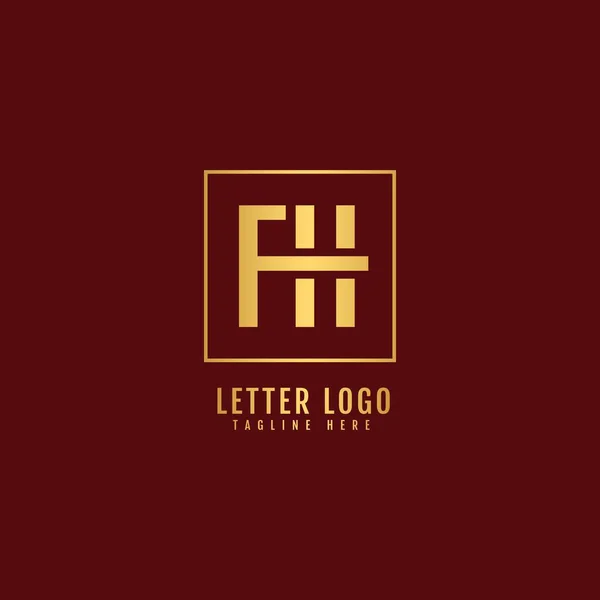 Letra Inicial Logotipo Nombre Empresa Diseño Monograma Para Logotipo Empresa — Vector de stock