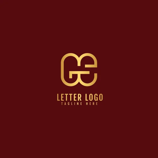 Letra Inicial Logotipo Nombre Empresa Monograma Diseño Para Empresa Logotipo — Vector de stock