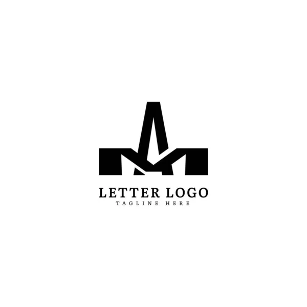 Carta Inicial Logotipo Nome Empresa Monograma Design Para Empresa Logotipo — Vetor de Stock