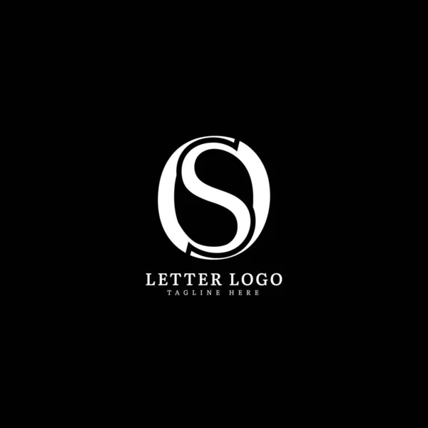 Carta Inicial Logotipo Projeto Monograma Nome Empresa Para Empresa Logotipo — Vetor de Stock