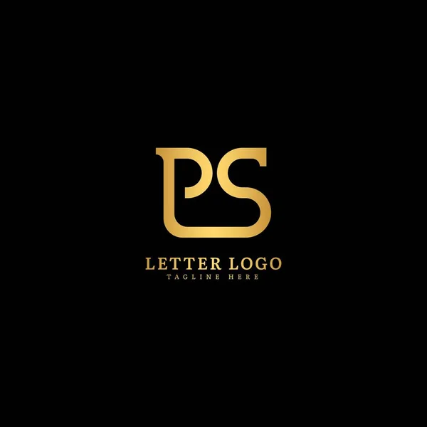 Lettera Iniziale Logotipo Nome Della Società Monogramma Design Azienda Logo — Vettoriale Stock