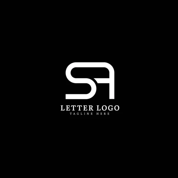 Carta Inicial Logotipo Nome Empresa Monograma Design Para Empresa Logotipo — Vetor de Stock