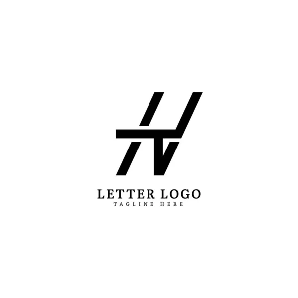 Lettera Iniziale Logotipo Nome Della Società Monogramma Design Azienda Logo — Vettoriale Stock