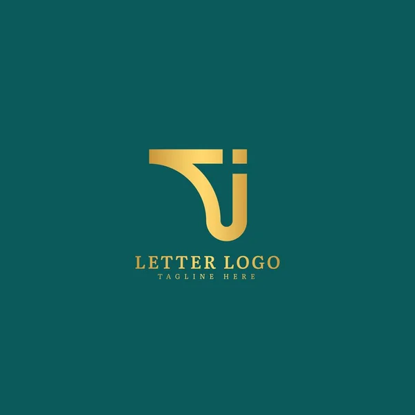 Letra Inicial Logotipo Nombre Empresa Diseño Monograma Para Logotipo Empresa — Vector de stock