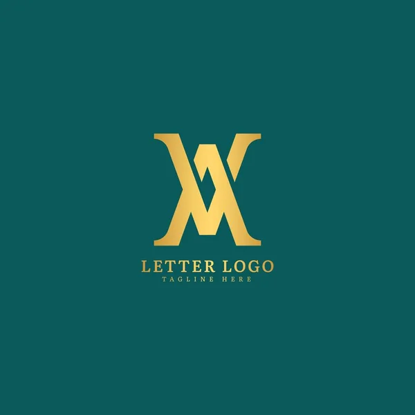 Lettera Iniziale Logo Nome Della Società Monogramma Design Azienda Logo — Vettoriale Stock