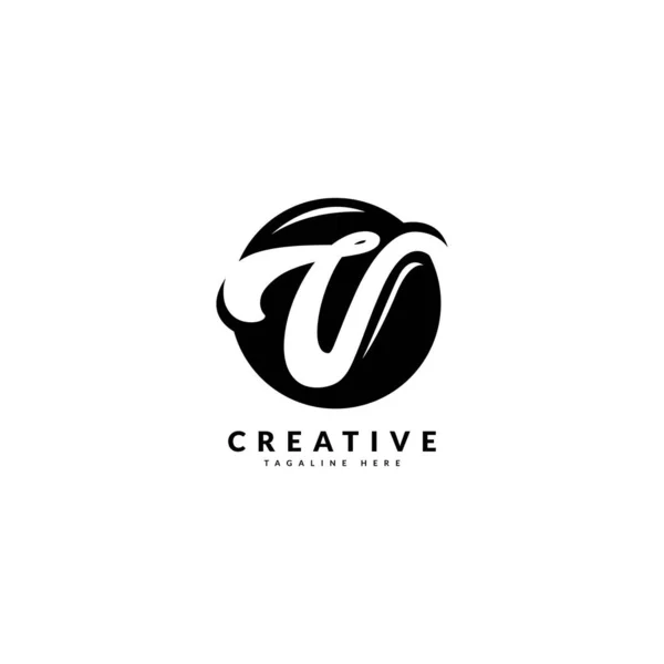 Logotipo Inicial Letra Diseño Lujo Para Empresa Logotipo Negocios — Vector de stock