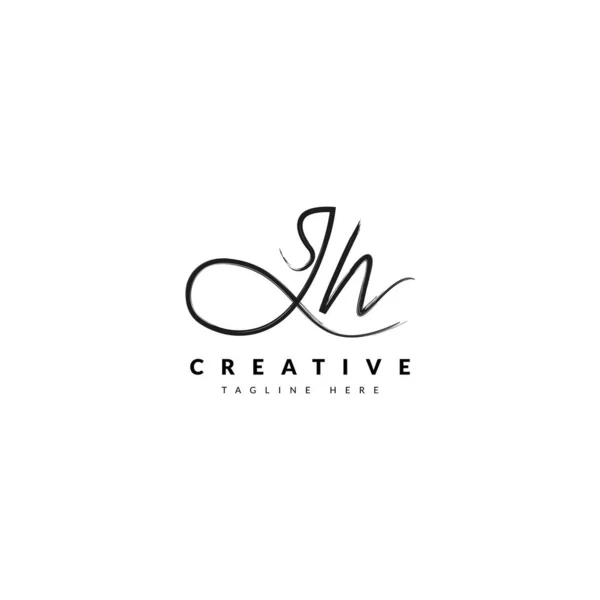 Logotype Signature Manuscrite Initial Typographie Pour Logo Entreprise Entreprise Conception — Image vectorielle