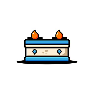 Vektör soba illüstrasyon tasarımı. Ana hatlı soba tasarımı çıkartmalar, simgeler, maskotlar, logolar, klipsleme sanatı ve diğer grafik amaçlar için uygundur.