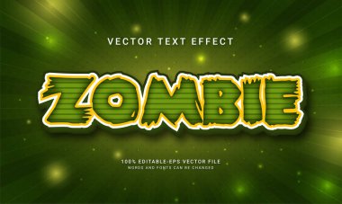 Zombi 3D metin tarzı temalı canavar
