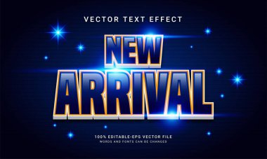 Özel tanıtım satış temalı yeni gelen düzenlenebilir metin efekti