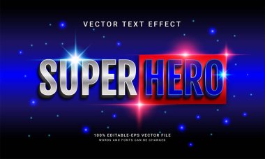 Süper kahraman değiştirilebilir metin efekti  