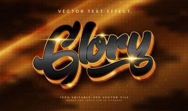 Düzenlenebilir altın metin efekti. Lüks markalaşma için mükemmel.