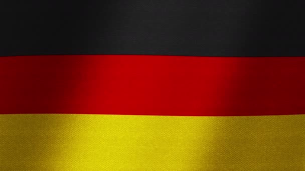 Flag of Germany. Slow flutter of the canvas. Fluctuation of the fabric. — Stock Video