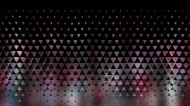 Kalıp - Üçgen. Soyutlama. Geometrik süslemeli parlak bir tuvalin dalgalanması.