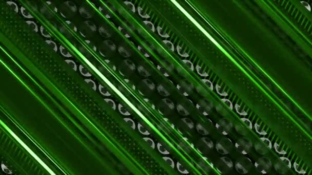 Football background. Balls and green pattern. Diagonal curtain lines with highlights. — Stockvideo