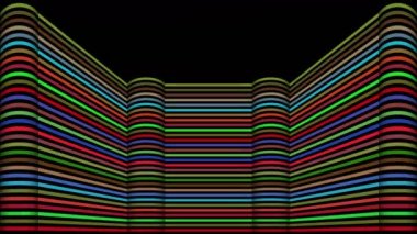 Çizgilerden yapılmış renkli bir duvar. Müzikle şeritlerin dinamik çok renkli animasyonu. Sanal bir gerçeklik. Çocuk grupları için arka plan, konserdeki sanatçılar, kurumsal akşam, gece kulübü ya da gösteri için..