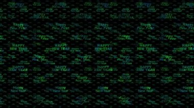 - Mutlu yıllar. Tatil için tebrikler. Farklı yazı tiplerinde tebrikler. 3B ortamda bir sürü kelime.