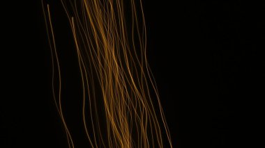 Light Bokeh Trail Soyut Doku, Fütürist için Uzun Maruziyet Sanat Arkaplanı, Kopya Uzayı ile Süslü Tasarım. Ekran Kipi Kullanımı için Hareket Bulanık, Odaklanmamış Fotoğraf Üstüste.