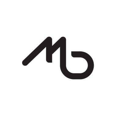 mb ilk harf vektör logosu simgesi