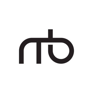 mb ilk harf vektör logosu simgesi
