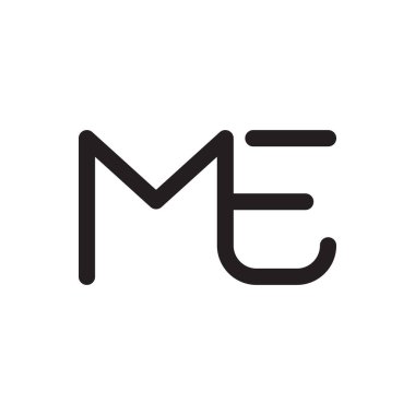 ilk harf vektör logo simgesi