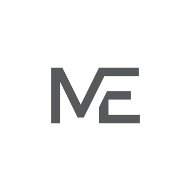 ilk harf vektör logo simgesi
