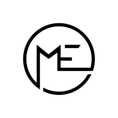 ilk harf vektör logo simgesi