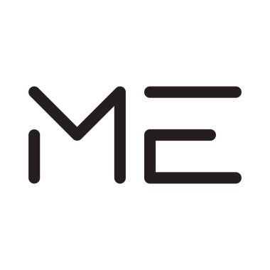 ilk harf vektör logo simgesi