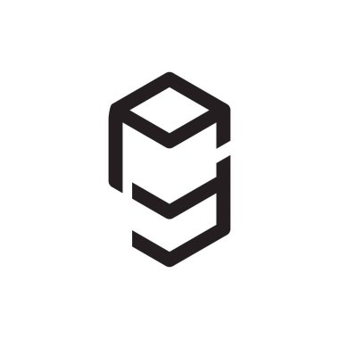 ilk harf vektör logo simgem