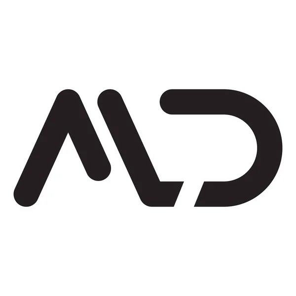 MD ilk harf vektör logo simgesi