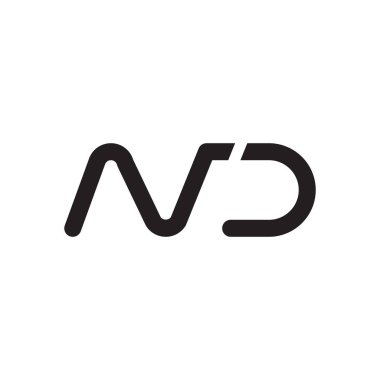 Ve ilk harf vektör logo simgesi