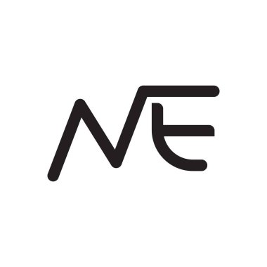 ilk harf vektör logo simgesi