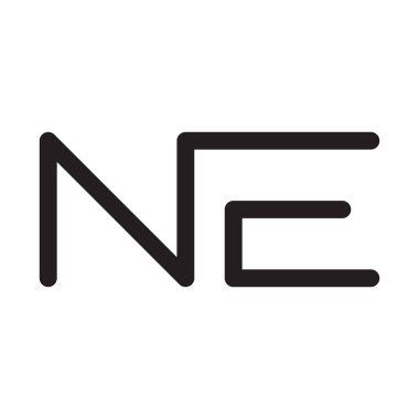 ilk harf vektör logo simgesi