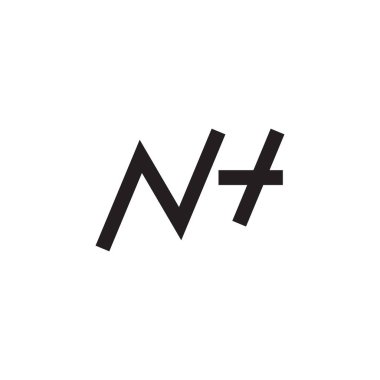 nh ilk harf vektör logo simgesi
