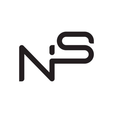 İlk harf vektör logosu simgesi