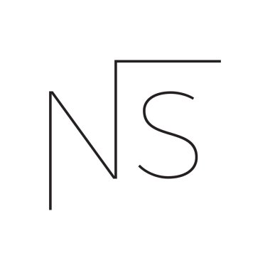 İlk harf vektör logosu simgesi