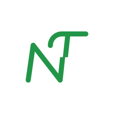 ilk harf vektör logo simgesi değil