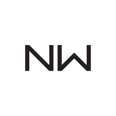 Şimdi ilk harf vektör logosu simgesi