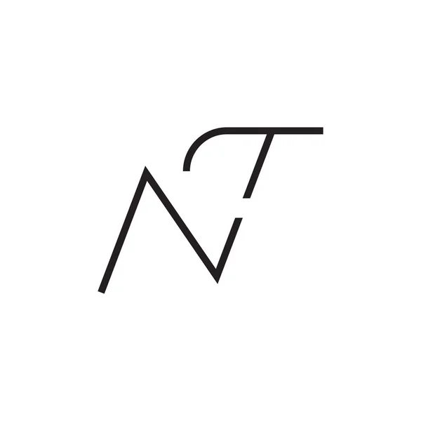 Ilk Harf Vektör Logo Simgesi Değil — Stok Vektör