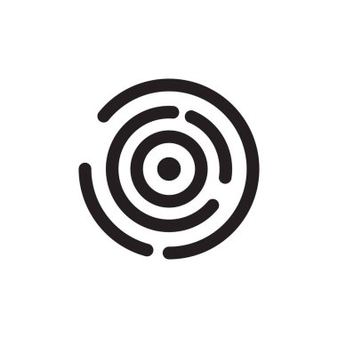 o ilk harf vektör logo simgesi