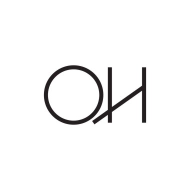 İlk harf vektör logosu simgesi