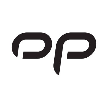 op ilk harf vektör logo simgesi