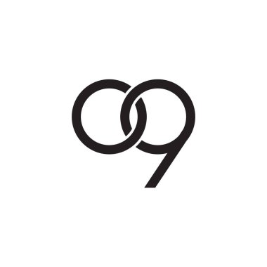 oq ilk harf vektör logo simgesi