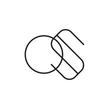 os ilk harf vektör logo simgesi